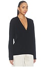 view 2 of 5 Geri V Neck Top in Black
