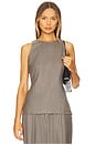 view 2 of 5 Myah Top in Melange Gray