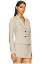 view 2 of 4 Liah Blazer Top in Khaki in Khaki Green