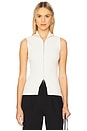 view 1 of 5 Carolyn Knit Vest in Ivory