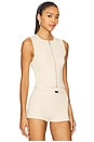 view 2 of 4 Zarina Sport Zip Tank in Oyster