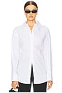 view 1 of 4 Sivan Poplin Shirt in White