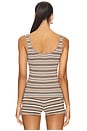 view 3 of 5 Cydnee Striped Knit Tank in Taupe Multi