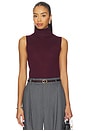view 1 of 5 Alaska Sleeveless Knit Mockneck in Currant
