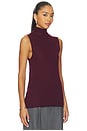 view 2 of 5 Alaska Sleeveless Knit Mockneck in Currant