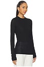 view 2 of 5 Amiya Long Sleeve Knit Top in Black