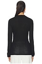 view 3 of 5 Amiya Long Sleeve Knit Top in Black