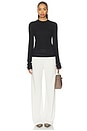 view 4 of 5 Amiya Long Sleeve Knit Top in Black