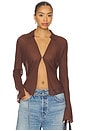 view 1 of 5 Serena Top in Brown