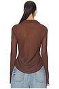 view 3 of 5 Serena Top in Brown