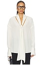 view 1 of 5 Saeunn Scarf Blouse in Ivory