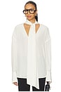 view 2 of 5 Saeunn Scarf Blouse in Ivory