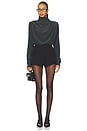 view 5 of 5 Saeunn Drape Neck Blouse in Caviar