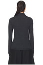 view 3 of 5 Cosette Knit Mockneck in Charcoal