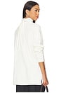 view 5 of 6 Lene Tie Neck Tee in White