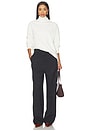 view 6 of 6 Lene Tie Neck Tee in White