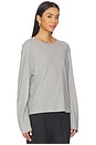 view 2 of 4 Lene Easy Long Sleeve Tee in Heather Grey