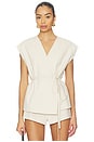 view 1 of 5 Orsino Vest Top in almond