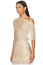 view 3 of 5 Saeunn Asym Top in Champagne