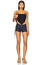 view 5 of 6 x REVOLVE Lace Up Short in Midnight Rodeo