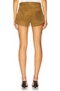 view 4 of 6 Portman Low Rise Short in Olive Suede