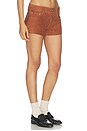 view 2 of 6 Portman Low Rise Short in Cognac Suede
