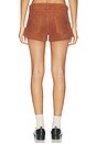 view 4 of 6 Portman Low Rise Short in Cognac Suede