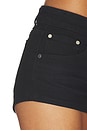 view 6 of 6 Paloma Micro Short in Noir