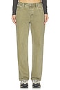 view 1 of 6 Mid Rise Baggy Jeans in Faded Army