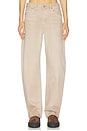 view 1 of 6 Alida Loose Bowed Jeans in Desert Sand