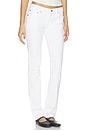 view 2 of 6 Moss Mid Rise Skinny Jeans in White