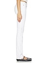 view 3 of 6 Moss Mid Rise Skinny Jeans in White