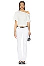 view 5 of 6 Moss Mid Rise Skinny Jeans in White