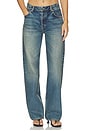 view 1 of 6 Mid Rise Baggy Jean in Mariner