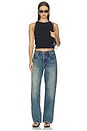 view 6 of 6 Mid Rise Baggy Jean in Mariner