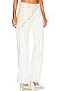 view 2 of 5 GEMINI JEANS 와이드레그 진 in White & Natural
