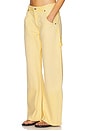 view 3 of 6 Enzo Double Knee Carpenter Jeans in Butter