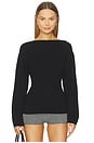 view 1 of 4 Millie Boat Neck Sweater in Black
