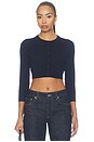 view 1 of 4 Juniper Cropped Caridgan in Navy