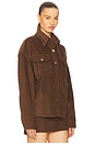 view 2 of 4 Daniele Shirt Jacket in Chocolate Corduroy