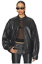 view 1 of 5 CHAQUETA DOMENICO BOMBER in Black
