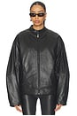 view 2 of 5 CHAQUETA DOMENICO BOMBER in Black