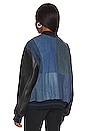 view 4 of 5 Varsity Jacket in Dark Wash & Black