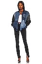 view 5 of 5 Varsity Jacket in Dark Wash & Black