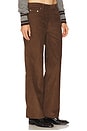 view 2 of 6 Low Rise Baggy Jean in Chocolate Corduroy