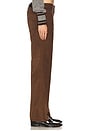 view 3 of 6 Low Rise Baggy Jean in Chocolate Corduroy