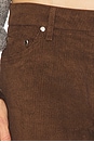view 6 of 6 Low Rise Baggy Jean in Chocolate Corduroy