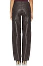 view 4 of 6 PANTALON in Chocolate Leather