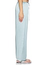view 3 of 6 Wren Loose Pull On Pant in Dusty Blue Silk