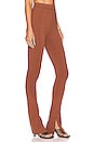 view 2 of 4 Split Hem Leggings in Brown
